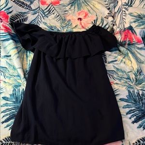 Elegant light denim Off-Shoulder Top